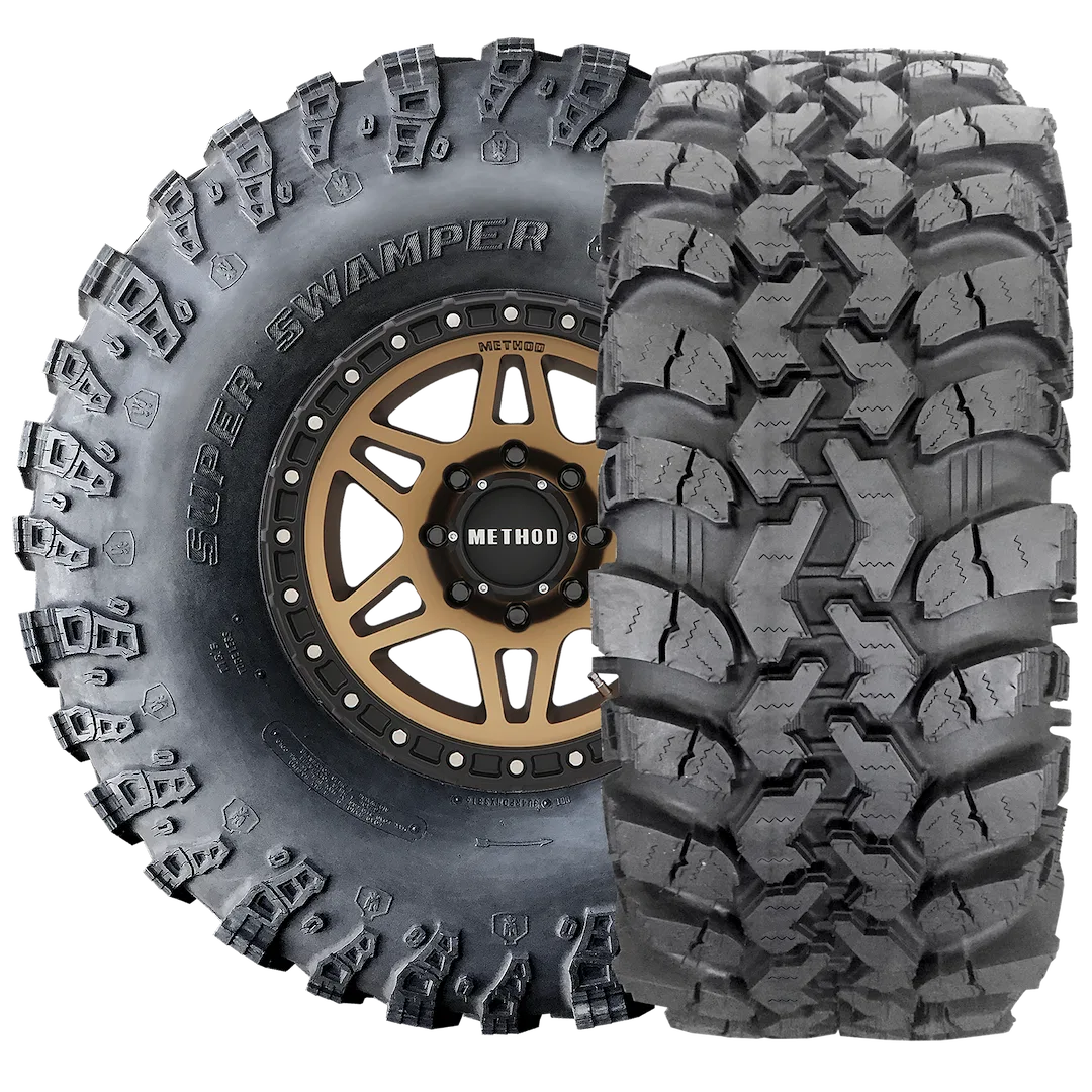 ROK-02R – SUPER SWAMPR Tire, LT36 x 13.50R16 Rock Crawling Light Truck & SUV Steel Belted Radial Black Sidewall Tubel...